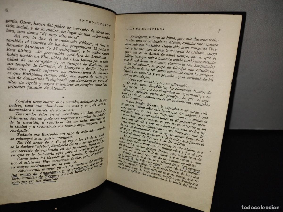 Libros de segunda mano: 190- TRAGEDIAS DE EUR&Iacute;PIDES - EDICIONES ATENEO, S. A. - PRIMERA EDICI&Oacute;N MAYO DE 1966 - Foto 6