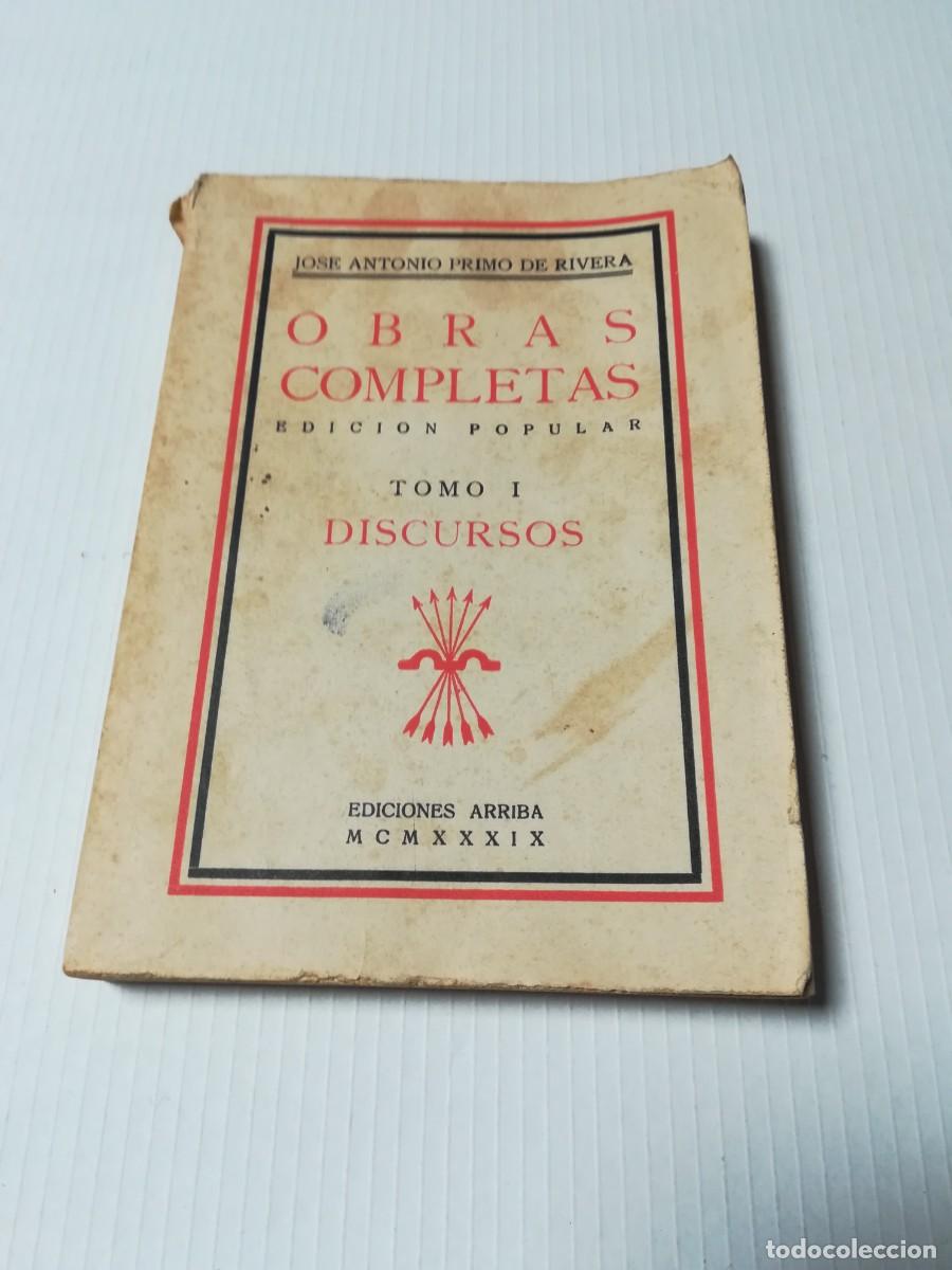 Libros de segunda mano: Obras completas, J. A. Primo de Rivera, ediciones Arriba - Foto 1