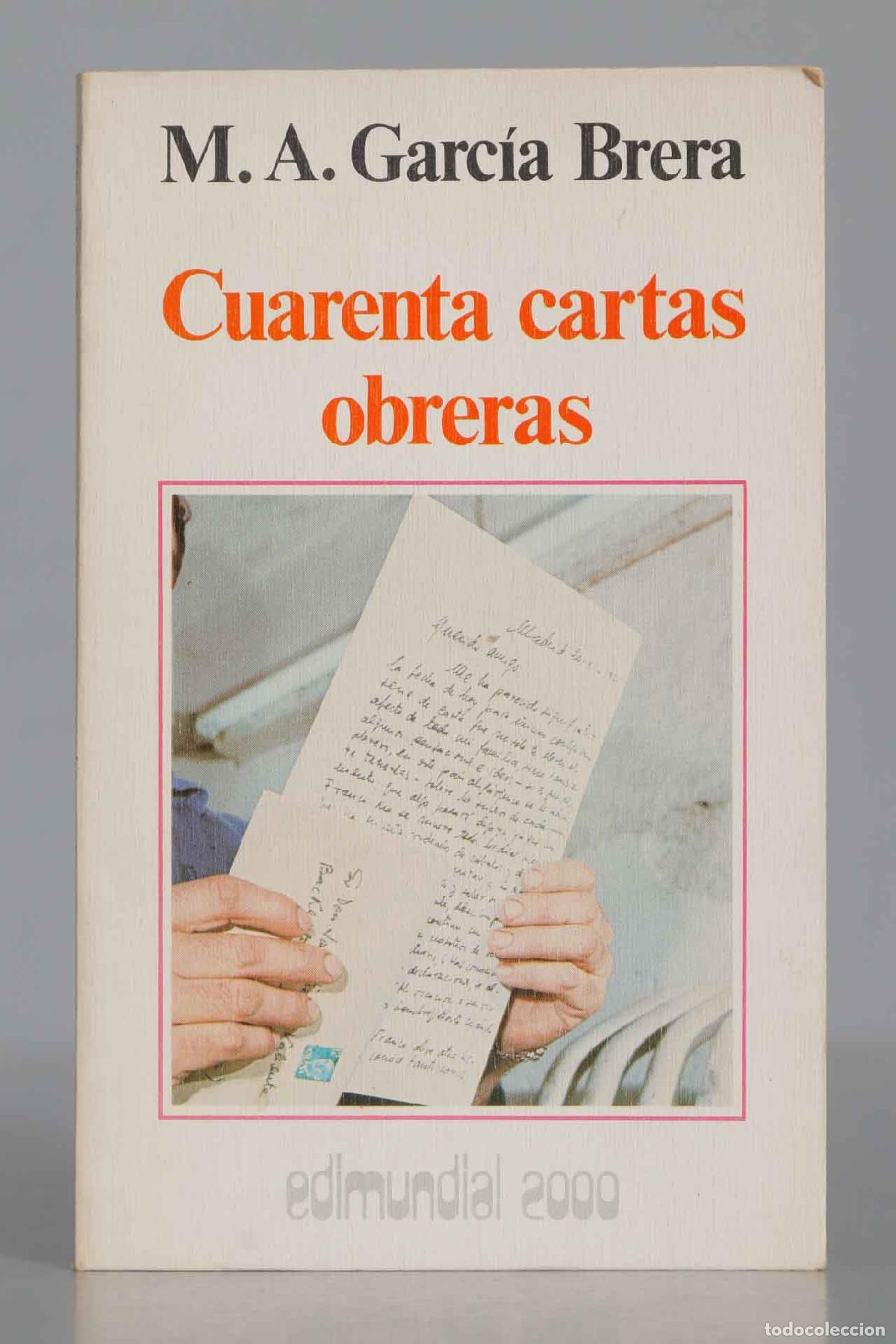 Libros de segunda mano: Cuarenta cartas obreras Garc&iacute;a Brera - Foto 1