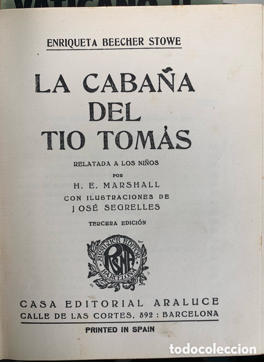 Libros de segunda mano: 01_ la caba&ntilde;a del t&iacute;o Tomas - Foto 2
