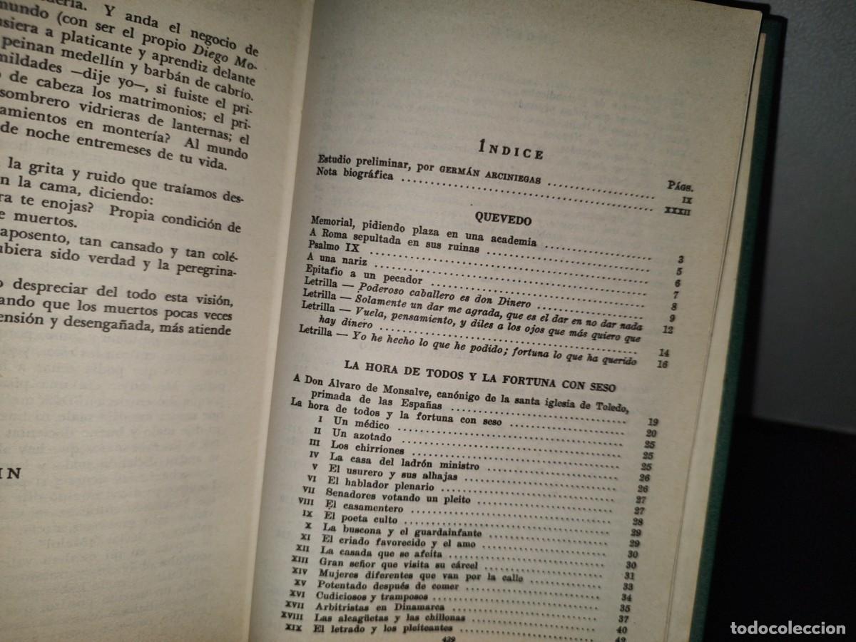 Libros de segunda mano: 103- LOS CL&Aacute;SICOS. OBRAS ESCOGIDAS. QUEVEDO - Foto 5