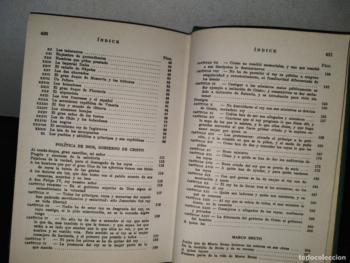 Libros de segunda mano: 103- LOS CL&Aacute;SICOS. OBRAS ESCOGIDAS. QUEVEDO - Foto 6