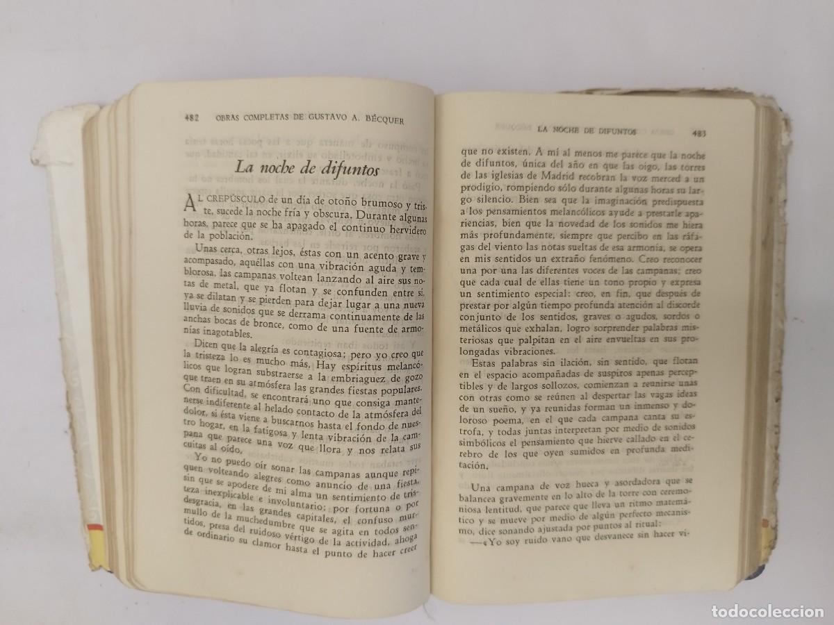 Libros de segunda mano: Gustavo A. B&eacute;cquer. Obras completas. Ed. Joaqu&iacute;n Gil. 2&ordf; edici&oacute;n, 1944. - Foto 8