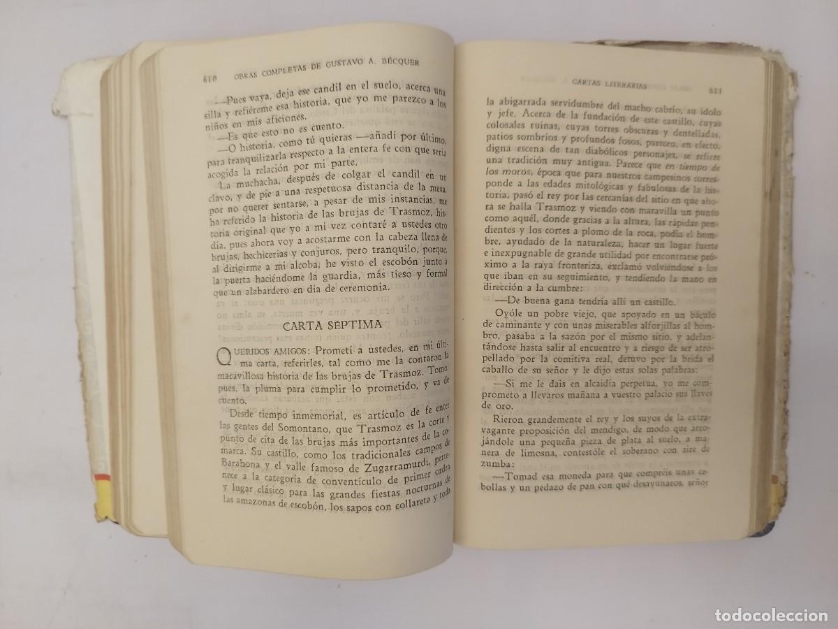Libros de segunda mano: Gustavo A. B&eacute;cquer. Obras completas. Ed. Joaqu&iacute;n Gil. 2&ordf; edici&oacute;n, 1944. - Foto 9