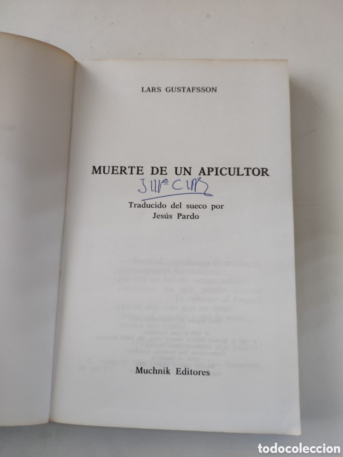 Libros de segunda mano: MUERTE DE UN APICULTOR .- Lars Gustafsson - Foto 3