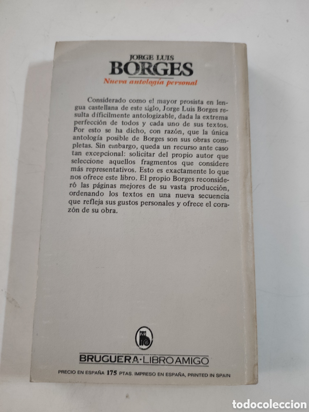 Libros de segunda mano: NUEVA ANTOLOGIA PERSONAL .- J L Borges - Foto 2
