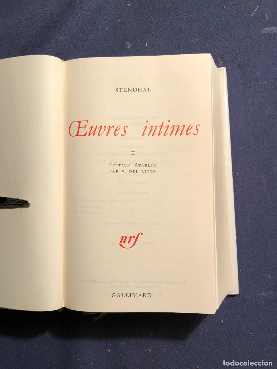 Libros de segunda mano: STENDHAL: - OEUVRES INTIMES (TOME II) - (1982) - Foto 3