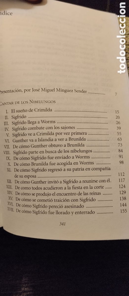 Libros de segunda mano: Los Nibelungos, versi&oacute;n de Jos&eacute; Miguel M&iacute;nguez Sender - Foto 3