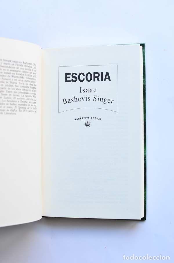 Libros de segunda mano: Escoria - SINGER, Isaac Bashevis - Foto 2