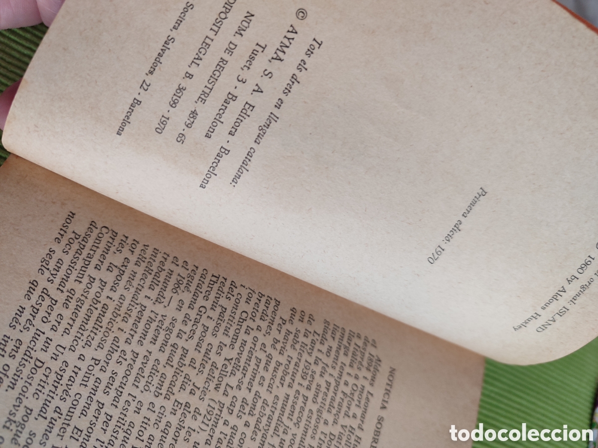 Libros de segunda mano: ILLA. Aldous Huxley, 1&deg; Ed del 1970 - Foto 3