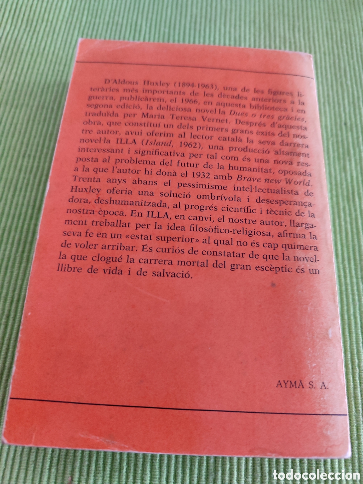 Libros de segunda mano: ILLA. Aldous Huxley, 1&deg; Ed del 1970 - Foto 8