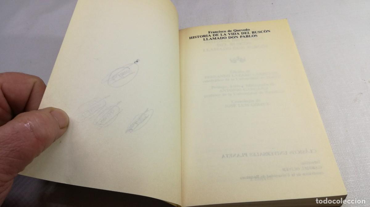 Libros de segunda mano: LA VIDA DEL BUSCON / FRANCISCO DE QUEVEDO / Z603 / PLANETA - Foto 7