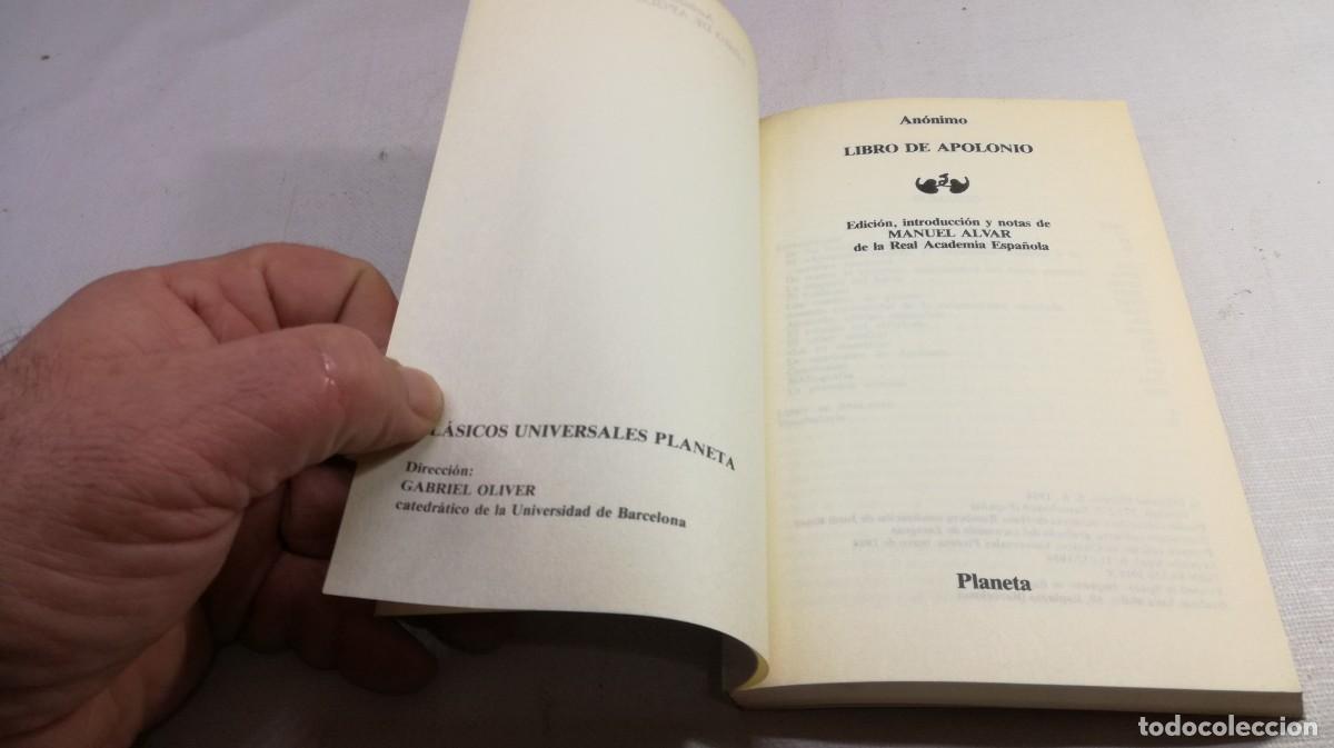 Libros de segunda mano: LIBRO DE APOLONIO / MANUEL ALVAR / Z603 / PLANETA - Foto 5