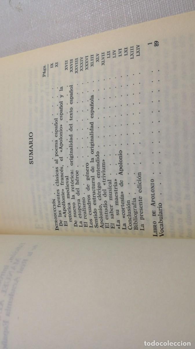 Libros de segunda mano: LIBRO DE APOLONIO / MANUEL ALVAR / Z603 / PLANETA - Foto 7