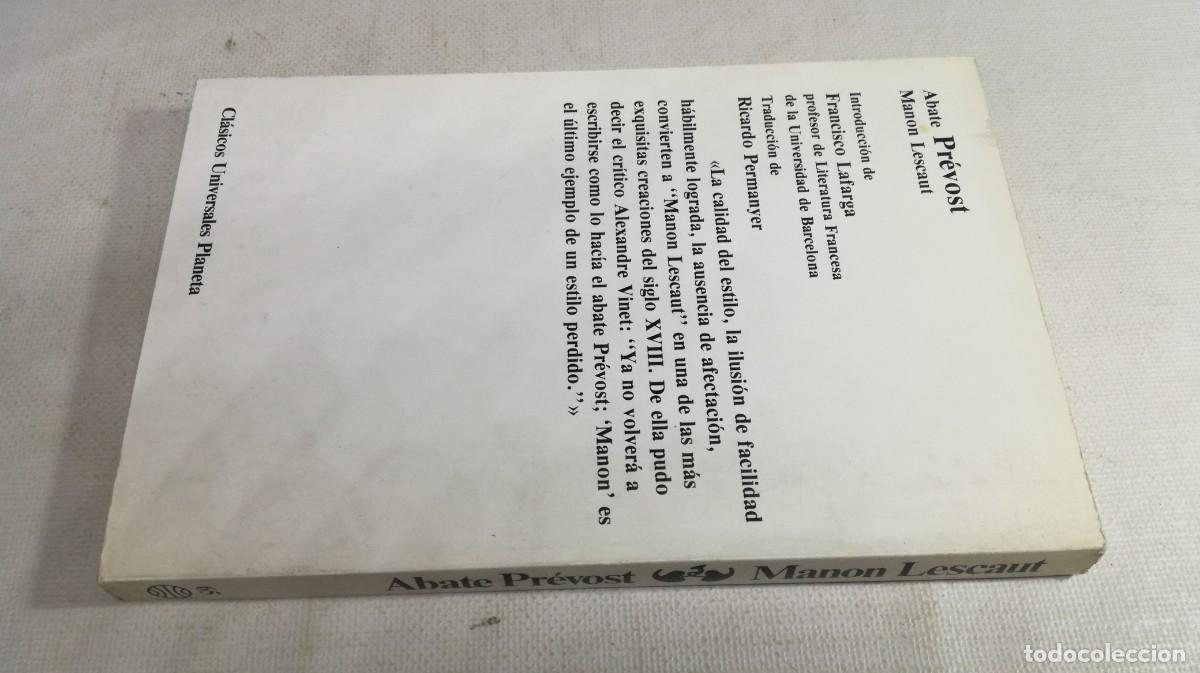 Libros de segunda mano: MANON LESCAUT / ABATE PREVOST / Z603 / PLANETA - Foto 2