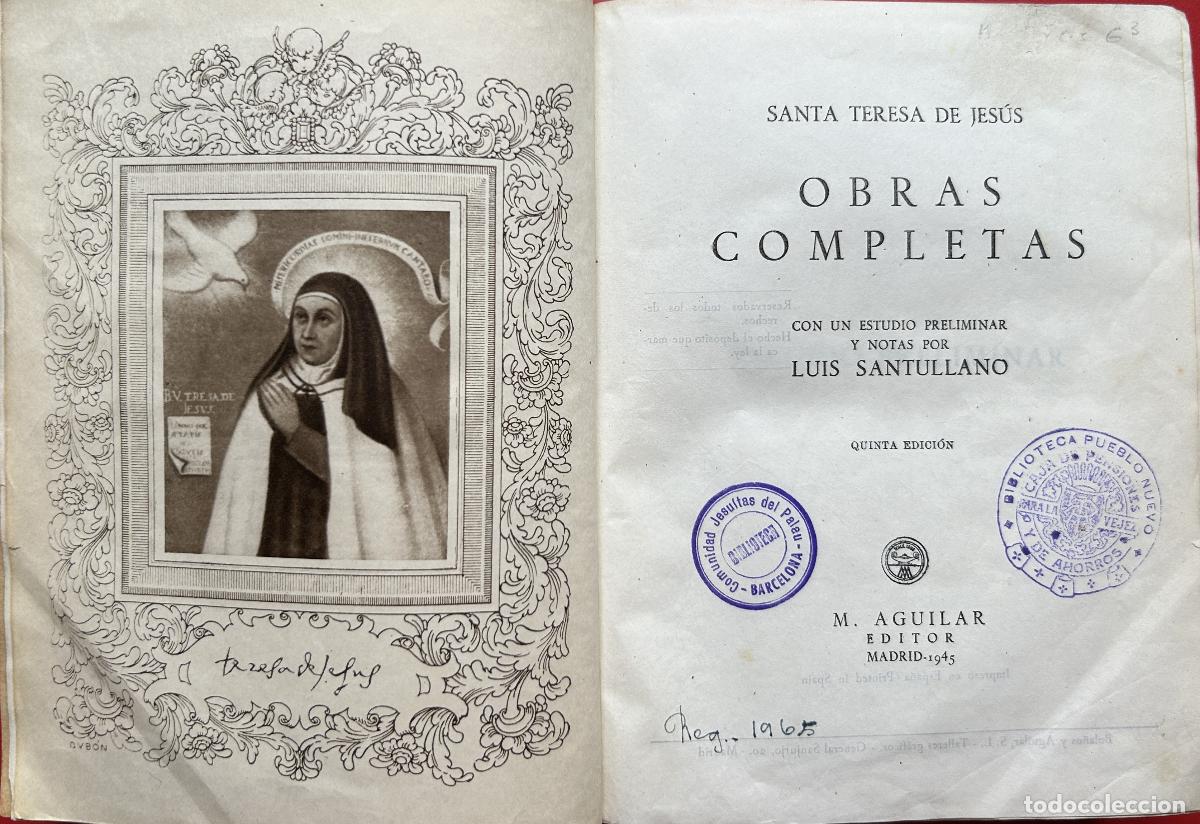 Libros de segunda mano: Obras completas - SANTA TERESA DE JES&Uacute;S - Foto 1