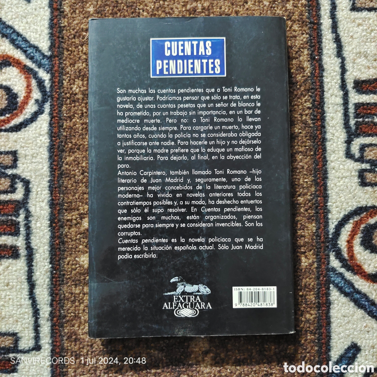 Libros de segunda mano: CUENTAS PENDIENTES (JUAN MADRID) (EXTRA, ALFAGUARA) - Foto 2