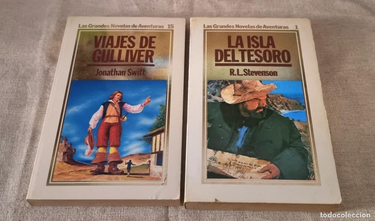 Libros de segunda mano: Pack 02 libros: Viajes de Gulliver, Jonathan Swift. La isla del tesoro, R.L. Stevenson - Foto 1