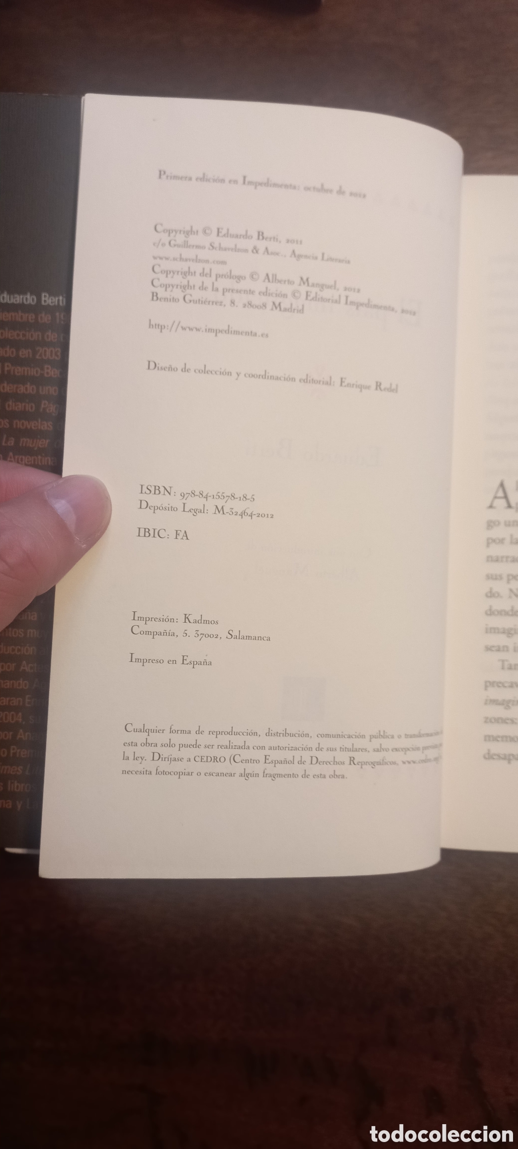 Libros de segunda mano: El pa&iacute;s imaginado, Eduardo Berti - Foto 2