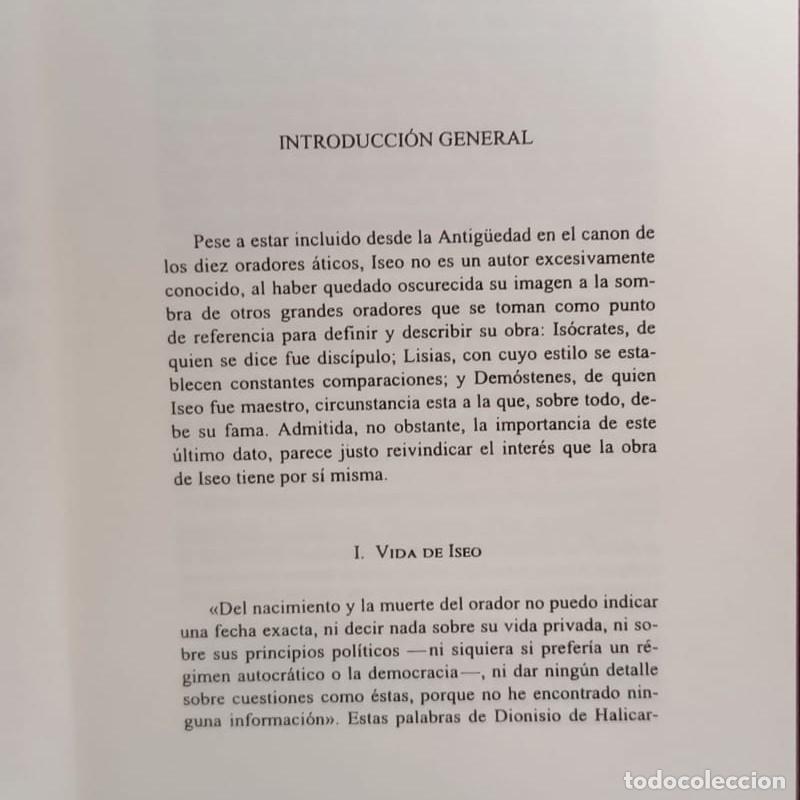 Libros de segunda mano: ISEO. DISCURSOS. GREDOS, 2007 - Foto 4