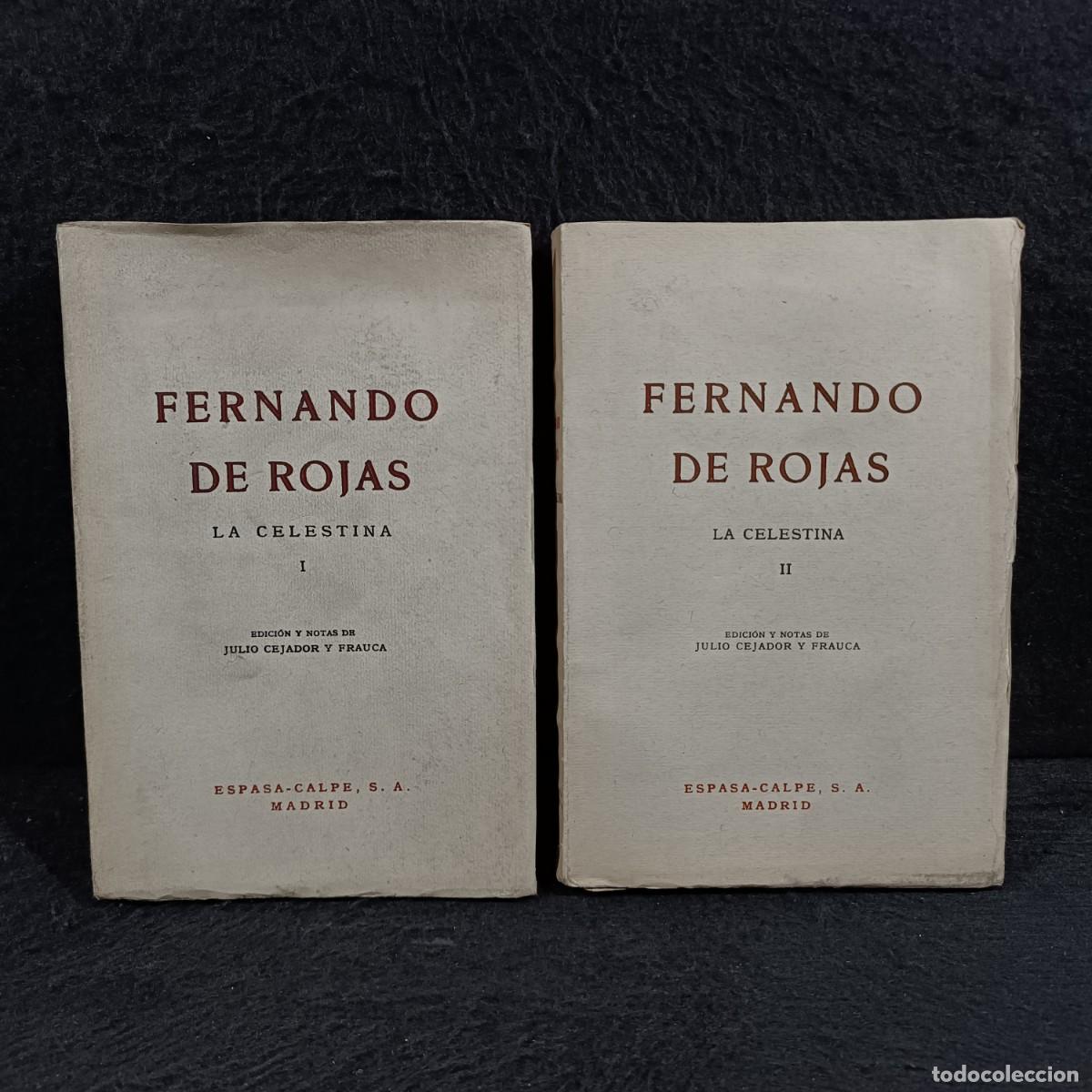 Libros de segunda mano: FERNANDO DE ROJAS - LA CELESTINA - ESPASA-CALPE - MADRID - 2 TOMOS -1958 / 29.059 - Foto 1