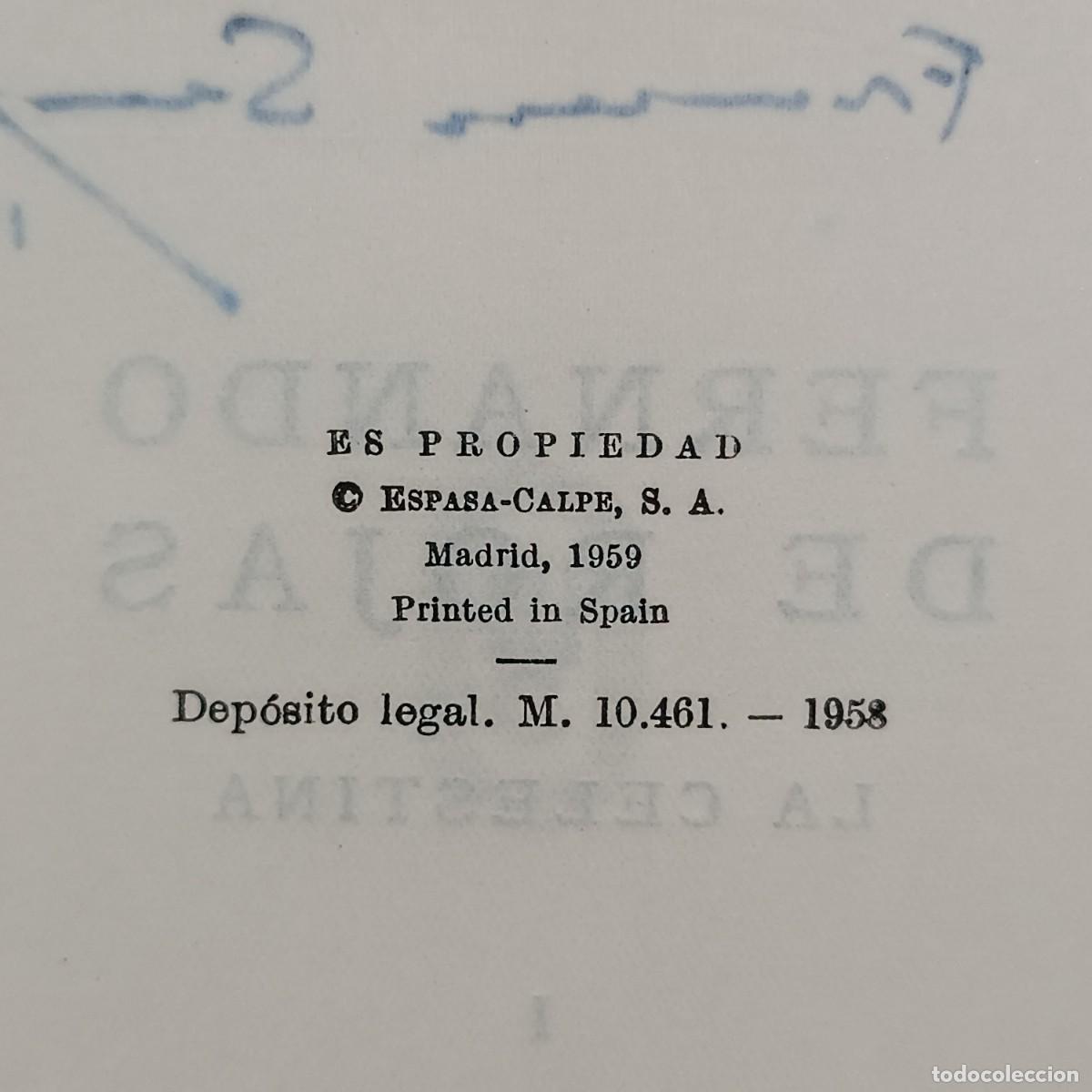 Libros de segunda mano: FERNANDO DE ROJAS - LA CELESTINA - ESPASA-CALPE - MADRID - 2 TOMOS -1958 / 29.059 - Foto 7