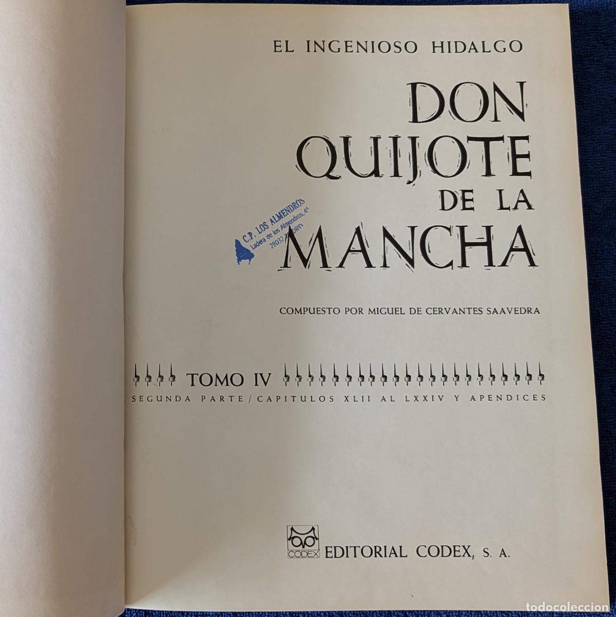 Libros de segunda mano: Don Quijote de la Mancha - Editorial Codex (1965) - Foto 11