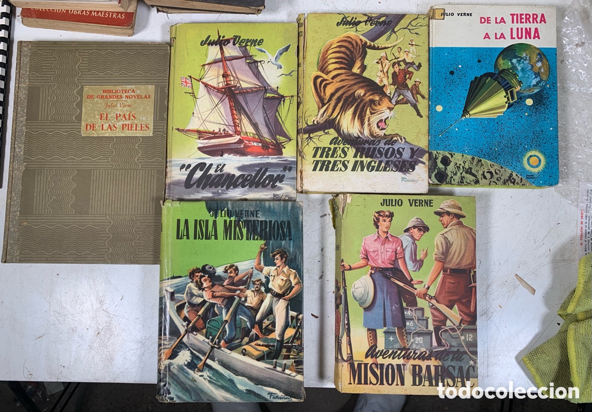 Libros de segunda mano: 01_ lote Julio Verne - Foto 2
