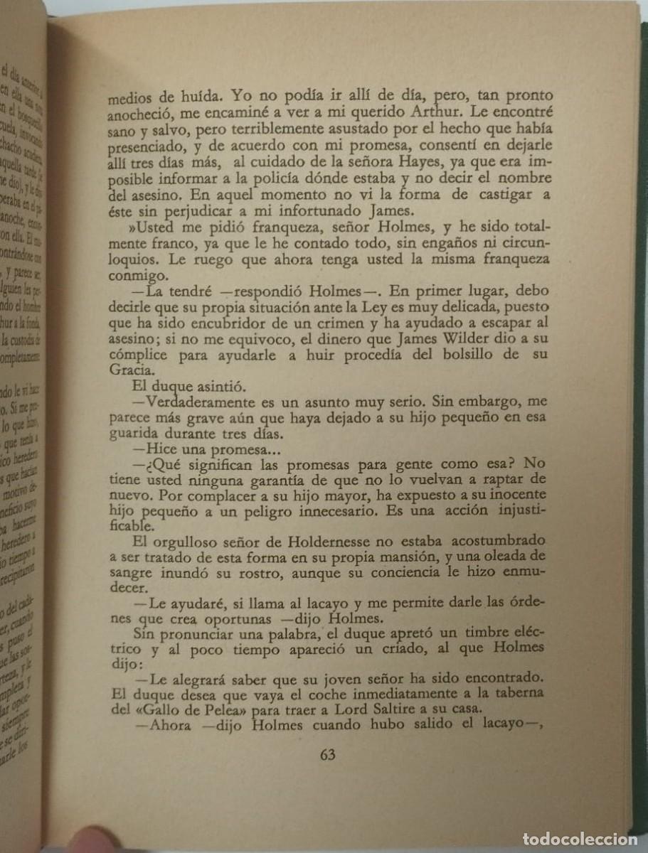 Libros de segunda mano: AVENTURAS DE SHERLOCK HOLMES - CONAN DOYLE - Foto 3
