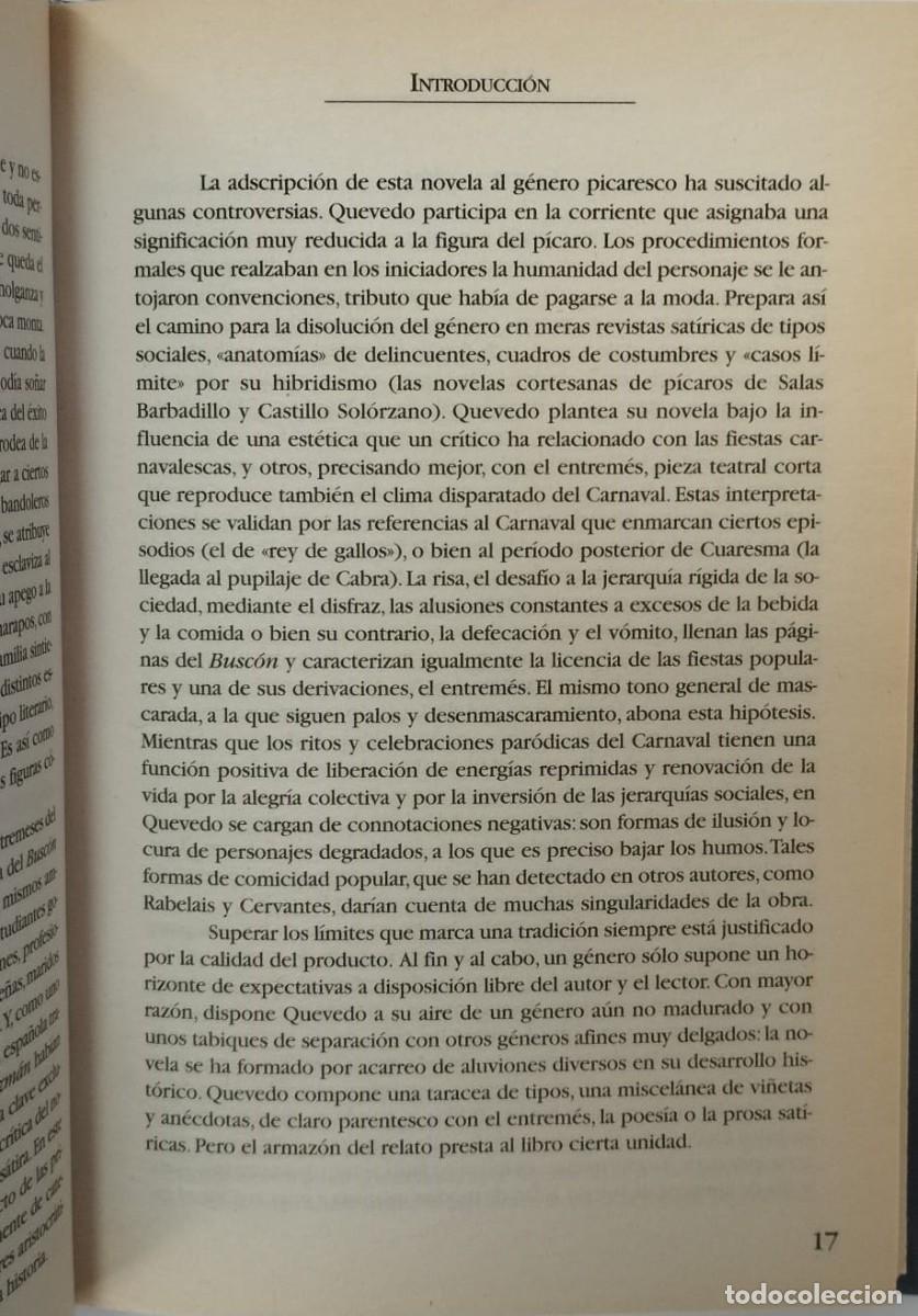 Libros de segunda mano: EL BUSC&Oacute;N - FRANCISCO DE QUEVEDO - Foto 3
