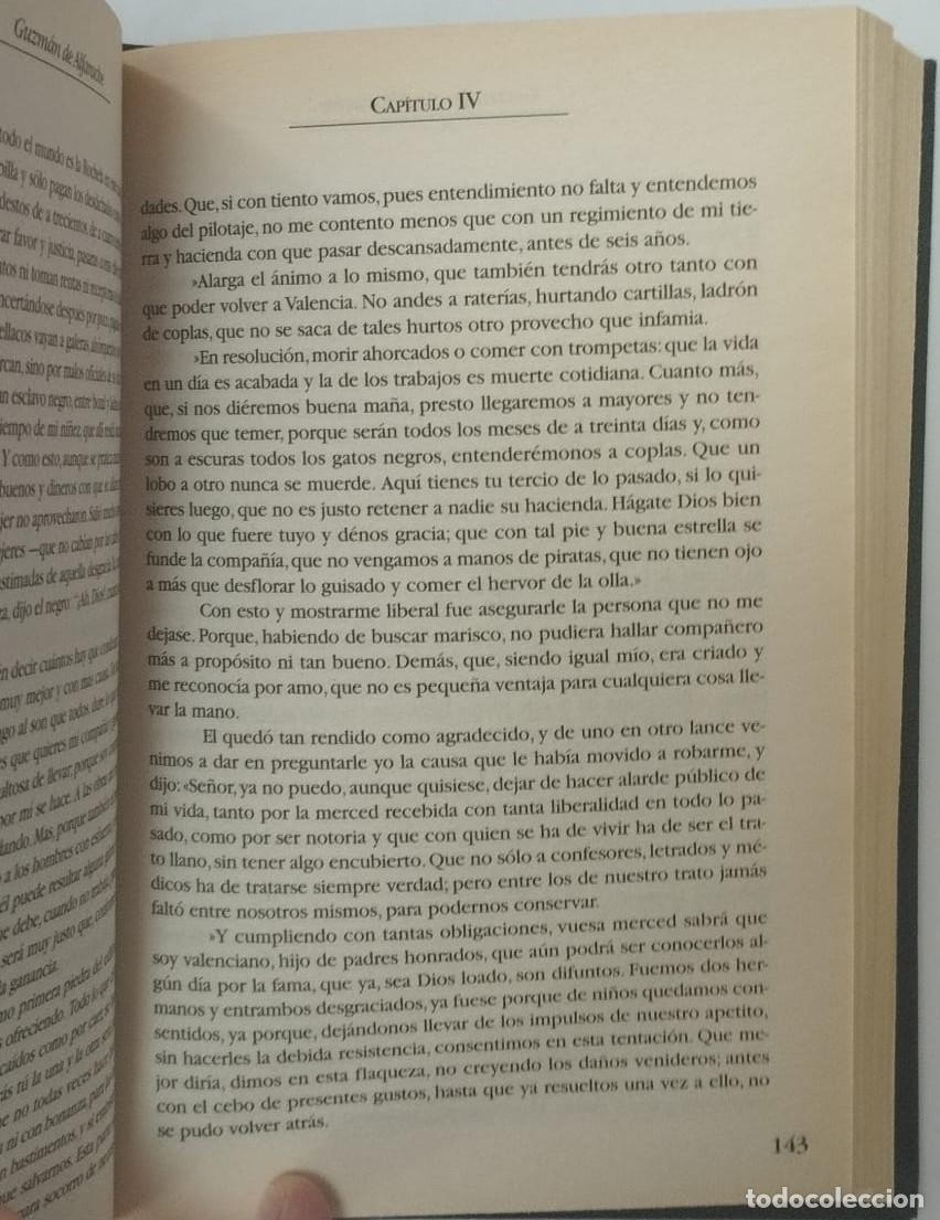 Libros de segunda mano: GUZM&Aacute;N DE ALFARACHE (2a parte) - MATEO ALEM&Aacute;N - Foto 3