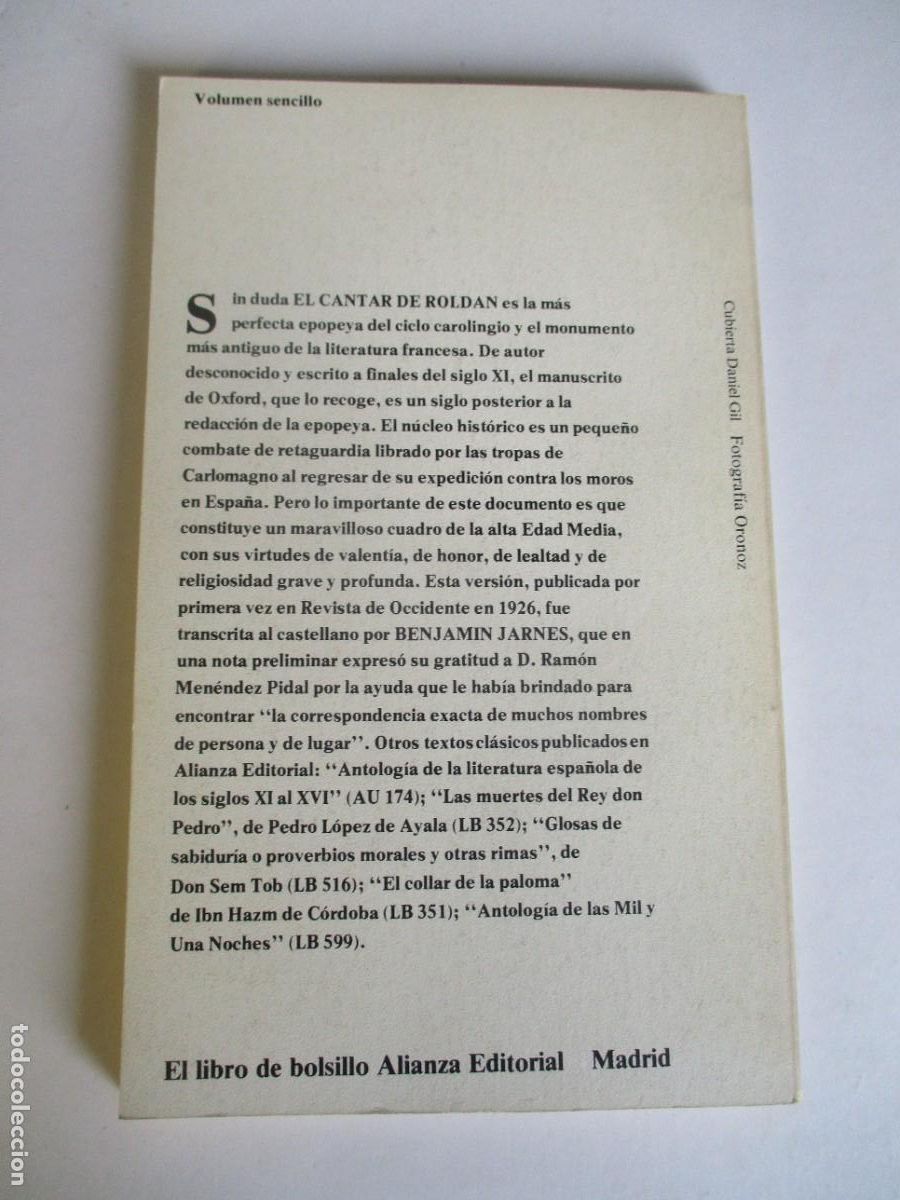 Libros de segunda mano: El cantar de Rold&aacute;n W28097 - Foto 2