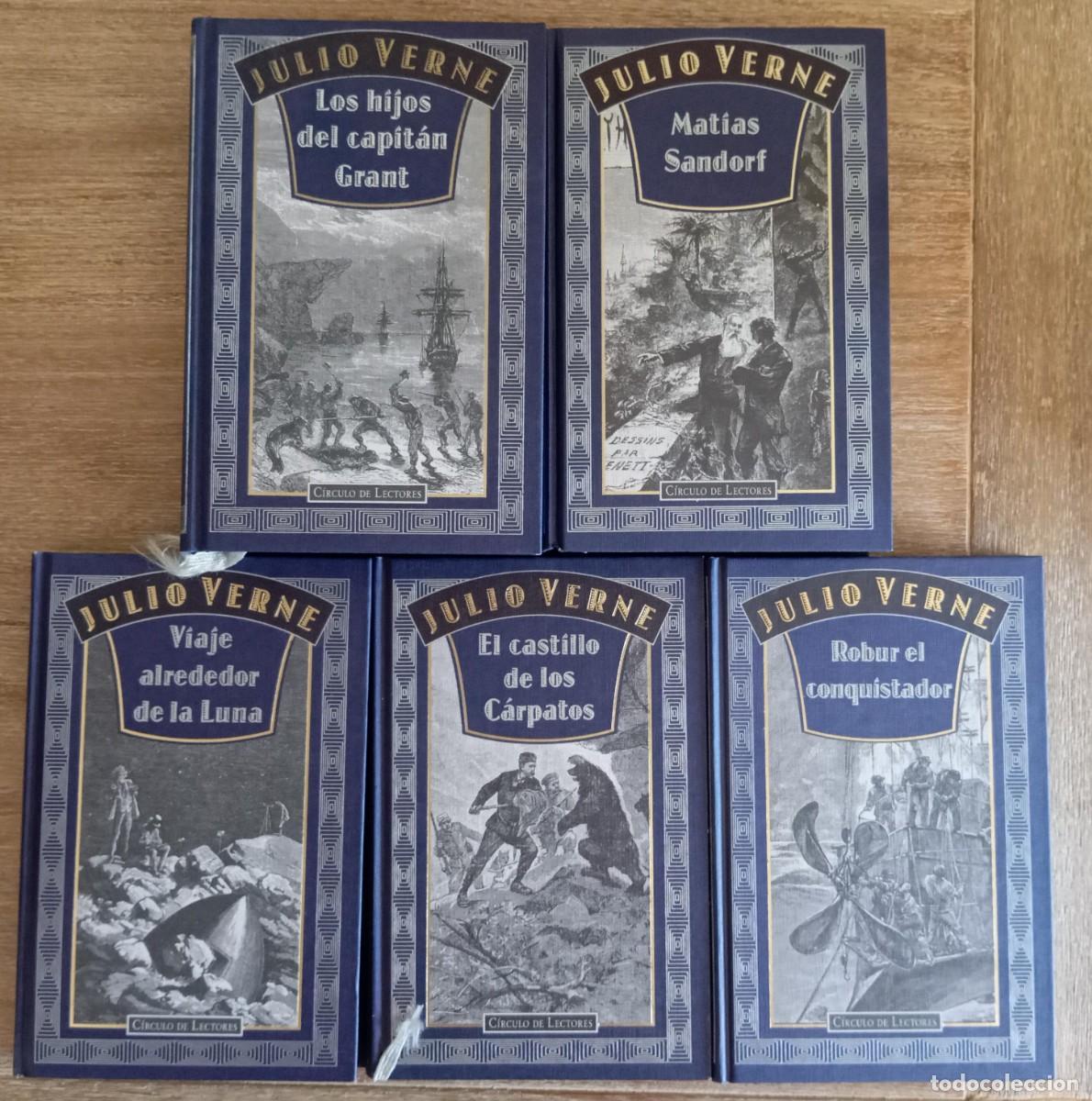 Libros de segunda mano: LOTE 5 LIBROS DE JULIO VERNE - CIRCULO DE LECTORES - Foto 1