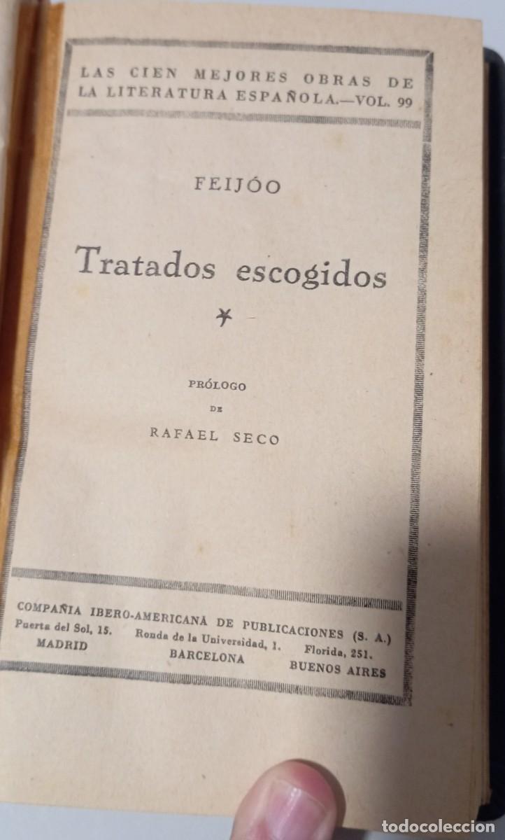 Libros de segunda mano: TRATADOS ESCOGIDOS DE FEIJOO - Foto 1
