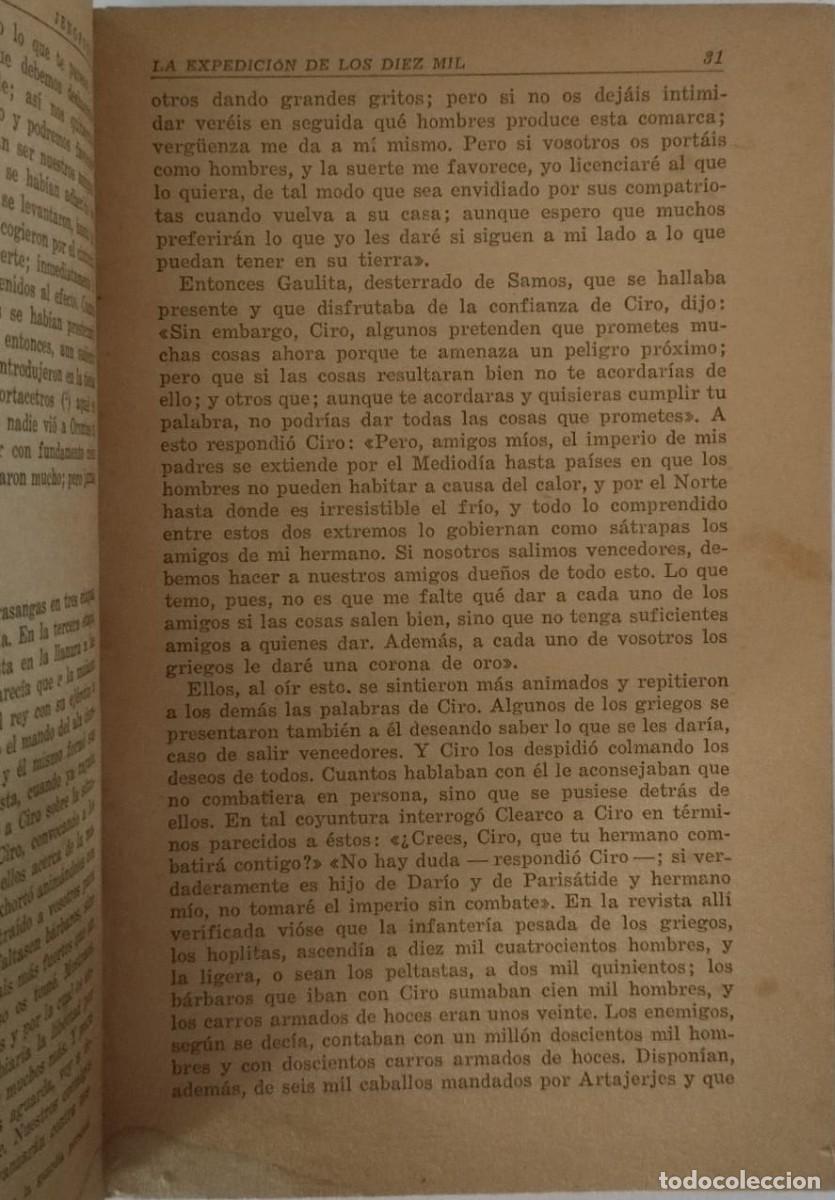 Libros de segunda mano: LA EXPEDICI&Oacute;N DE LOS DIEZ MIL- JENOFONTE - Foto 3