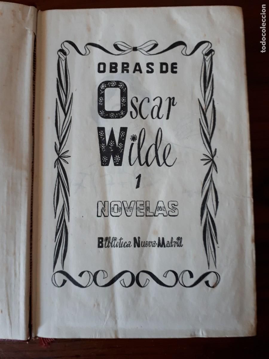 Libros de segunda mano: Obras de Oscar Wilde 1. Novelas. - Foto 4