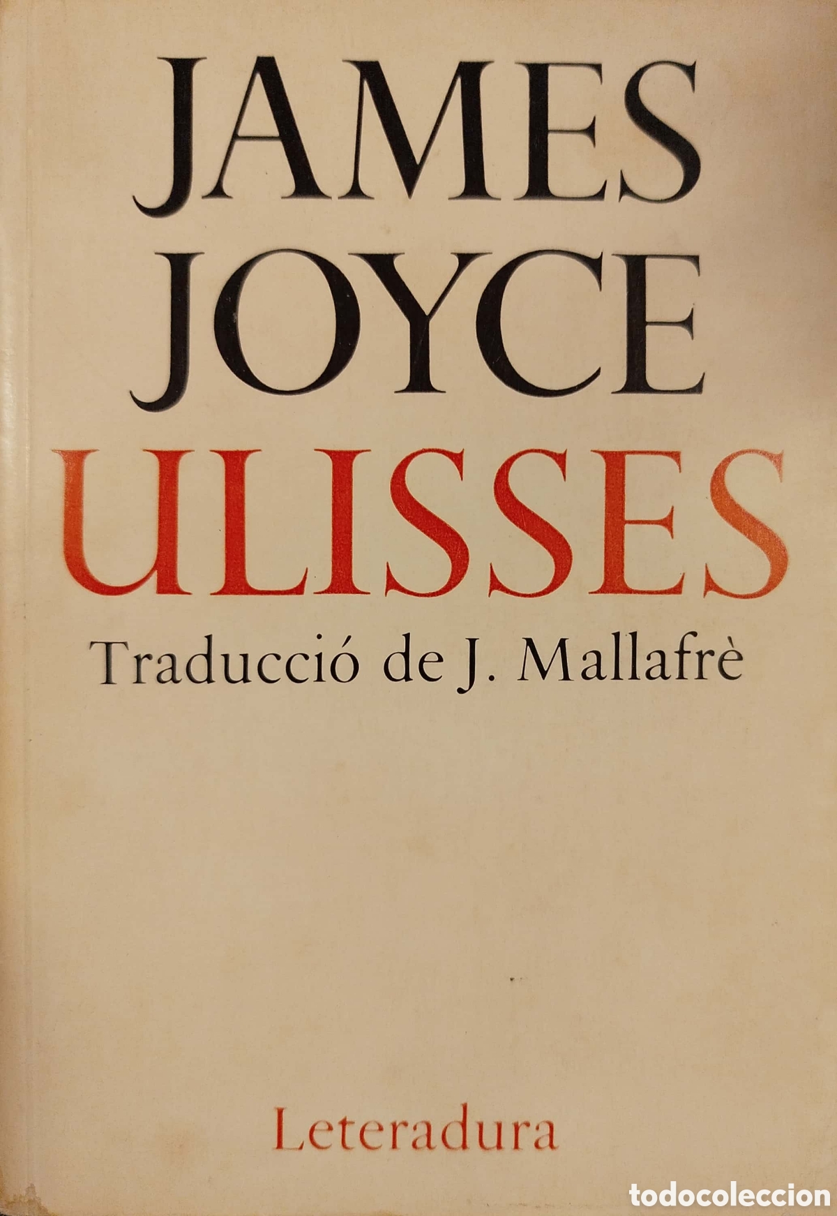 Libros de segunda mano: Ulisses. James Joyce. Leteradura. 1982. - Foto 1