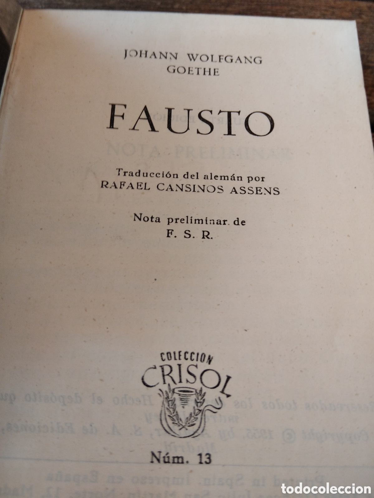 Libros de segunda mano: Goethe, fausto, aguliar, 1956 - Foto 2
