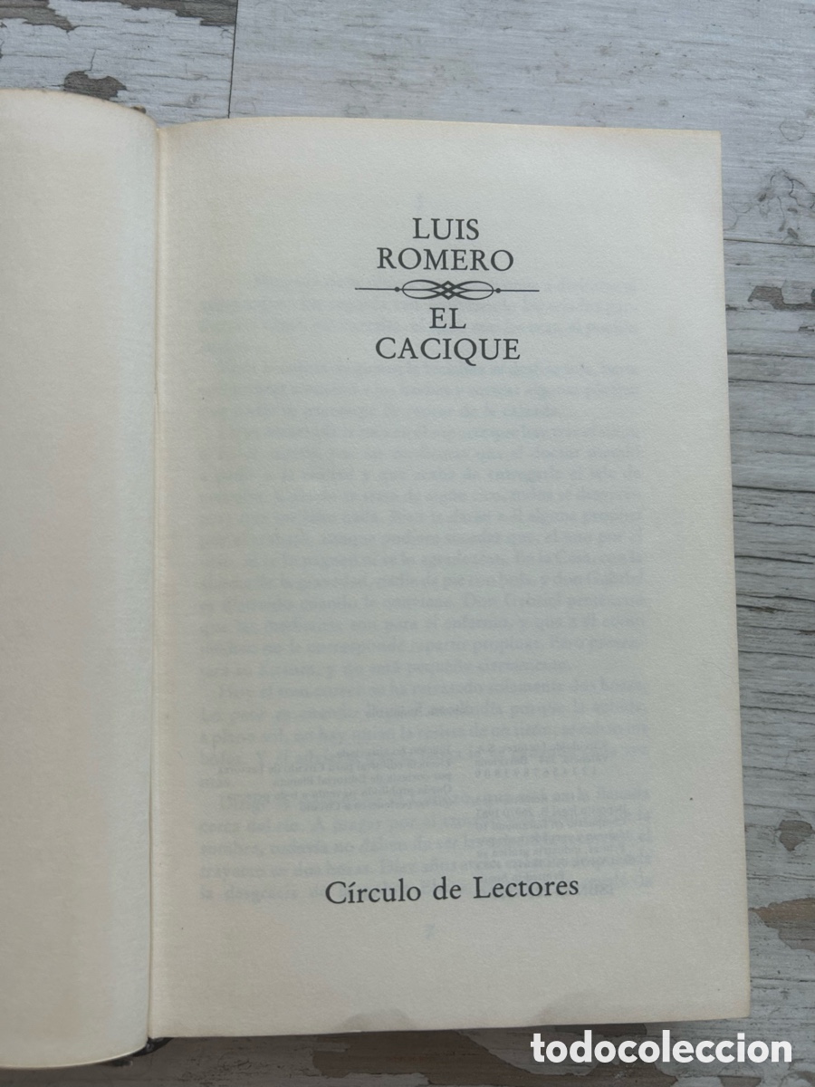 Libros de segunda mano: El Cacique - Luis Romero - Foto 2