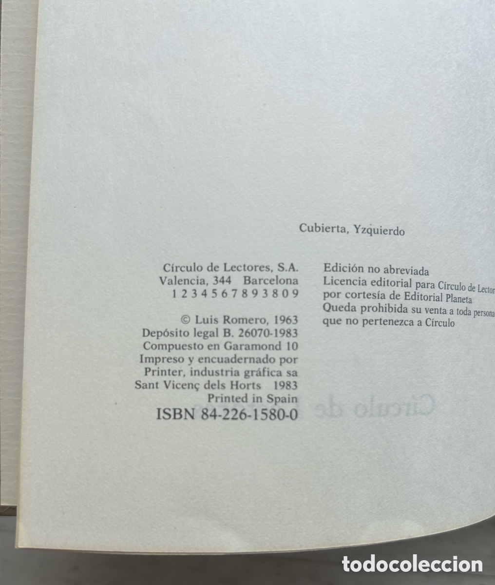Libros de segunda mano: El Cacique - Luis Romero - Foto 4