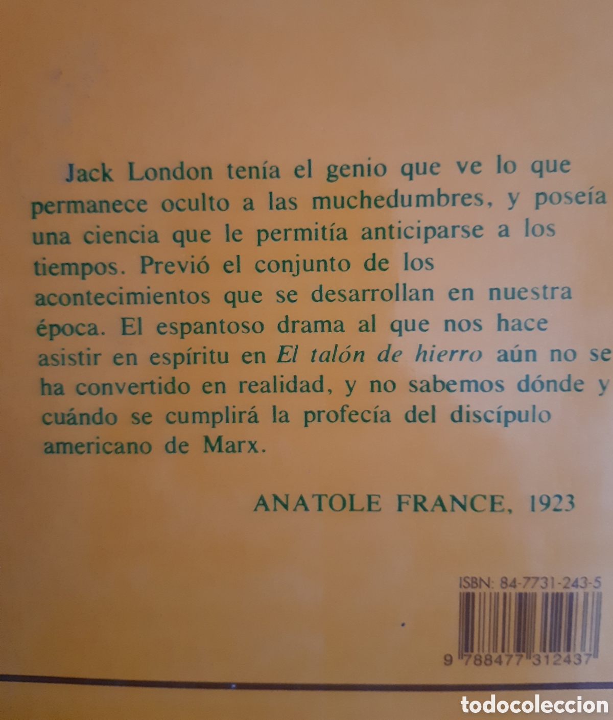 Libros de segunda mano: El tal&oacute;n de hierro. Jack London. - Foto 2