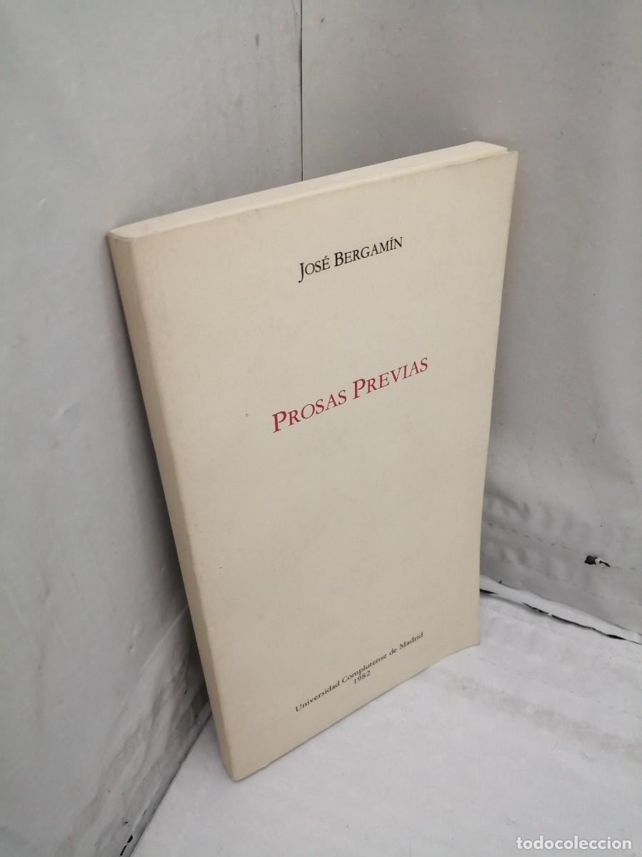 Libros de segunda mano: Prosas previas (Primera edici&oacute;n) - Foto 3