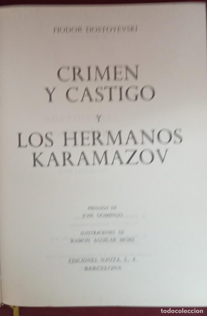 Libros de segunda mano: LOS HERMANOS KARAMANZOZ-CRIMEN Y CASTIGO - Foto 2