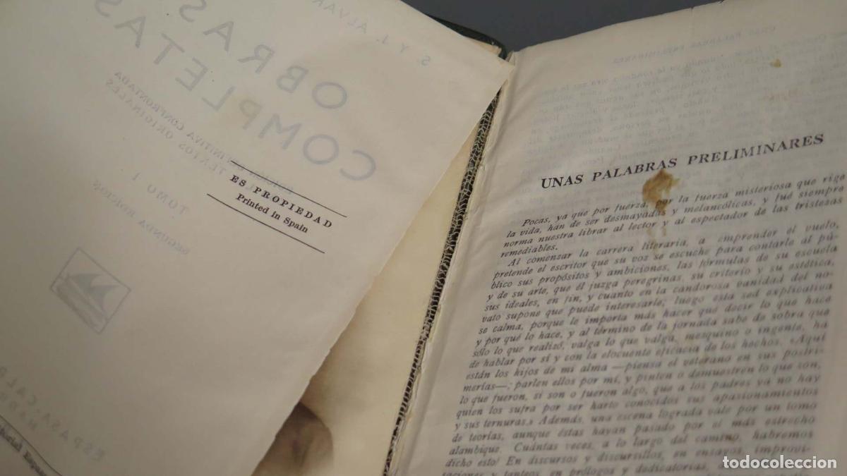 Libros de segunda mano: Obras completas, tomo I &Aacute;lvarez Quintero. - Foto 3