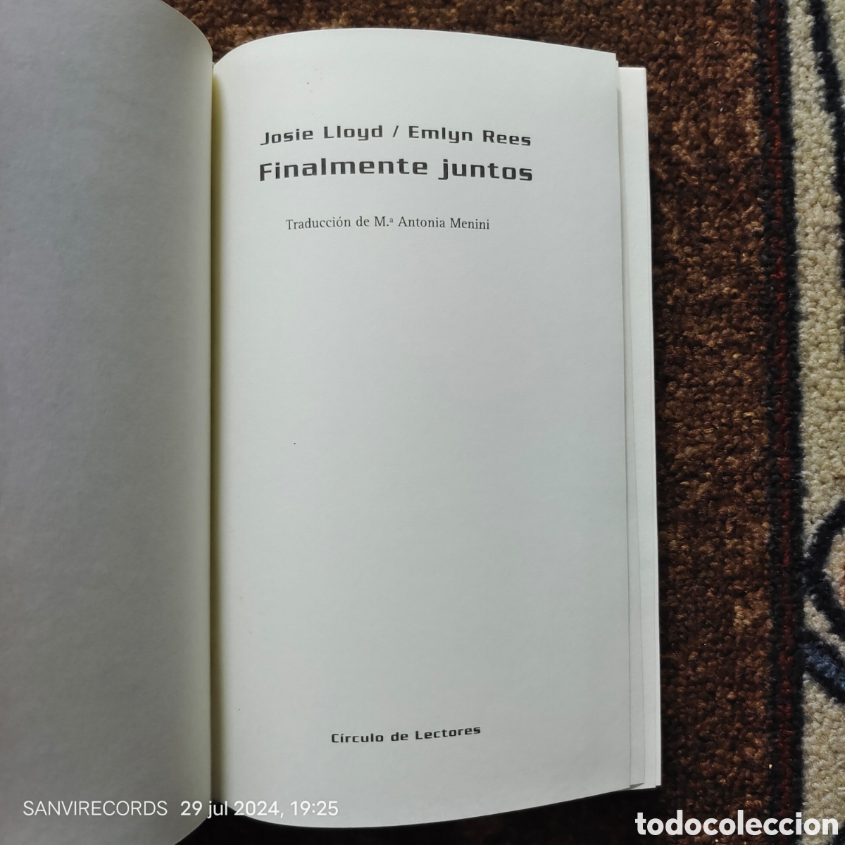 Libros de segunda mano: FINALMENTE JUNTOS (JOSIE LLOYD - EMLYN REES) (C&Iacute;RCULO DE LECTORES) - Foto 2
