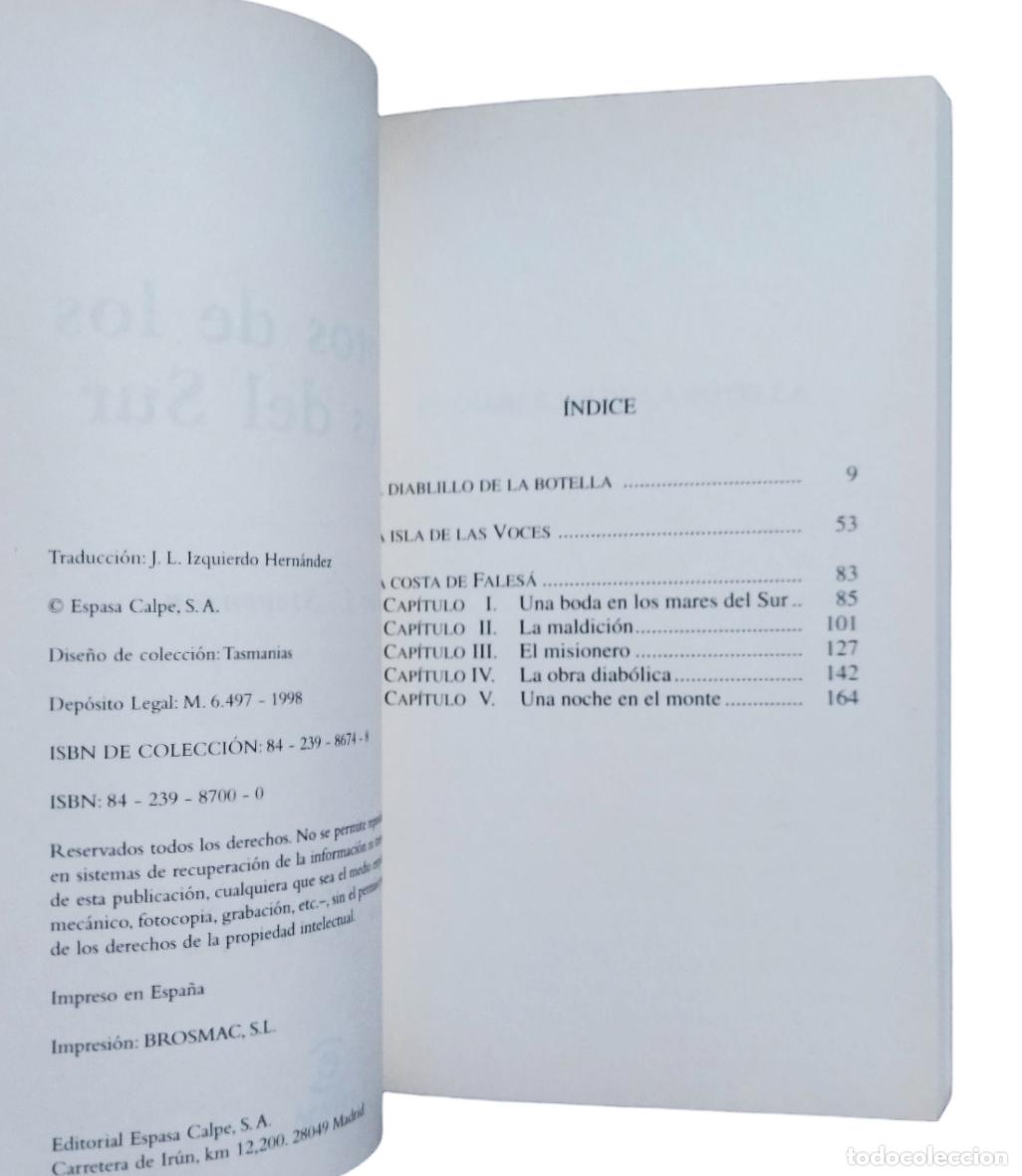 Libros de segunda mano: CUENTOS DE LOS MARES DEL SUR / R. L. STEVENSON. ESPASA COLECCI&Oacute;N CENTENARIO. NUEVO - Foto 4