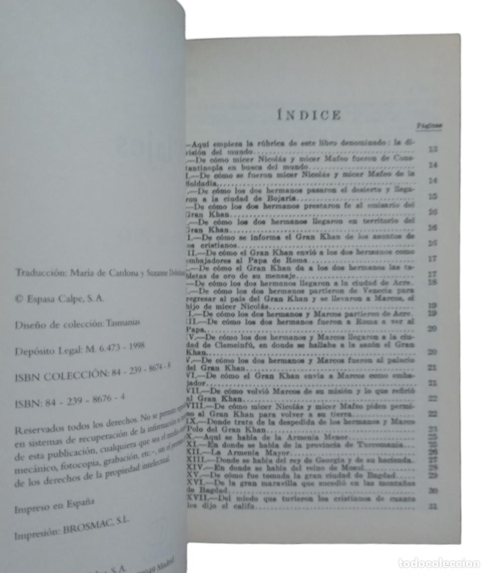 Libros de segunda mano: VIAJES / MARCO POLO. ESPASA COLECCI&Oacute;N CENTENARIO. NUEVO - Foto 3