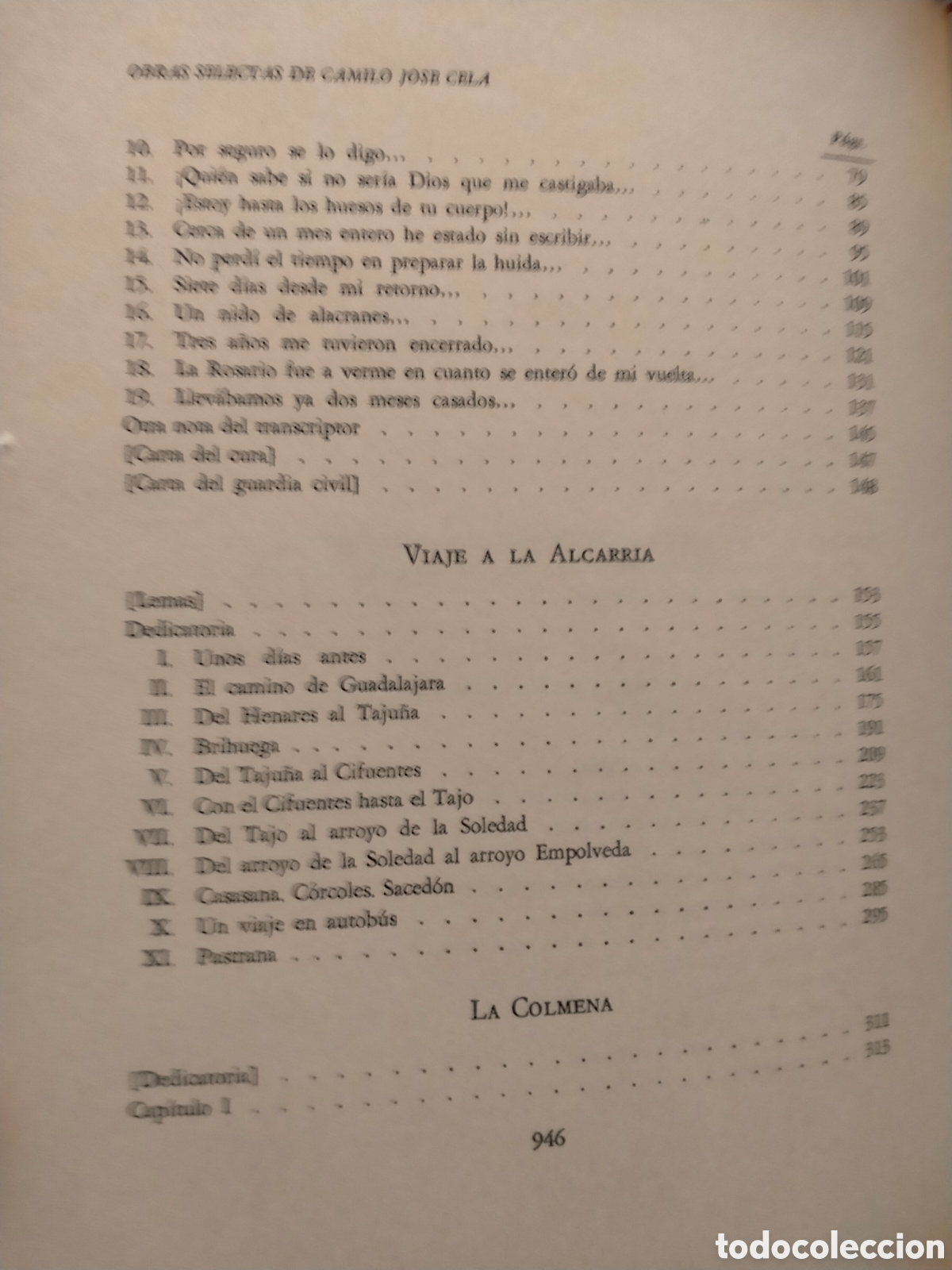 Libros de segunda mano: CAMILO JOS&Eacute; CELA. OBRAS SELECTAS . ALFAGUARA - Foto 5