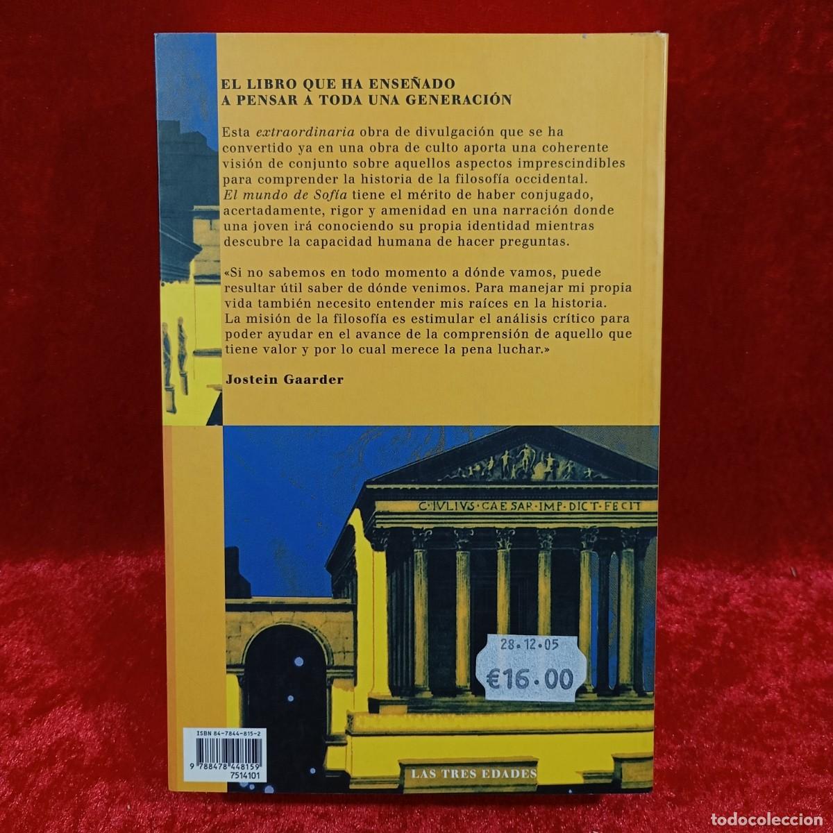 Libros de segunda mano: EL MUNDO DE SOF&Iacute;A - JOSTEIN GAARDER - SIRUELA - BIBLIOTECA GAARDER / 1.058 - Foto 2