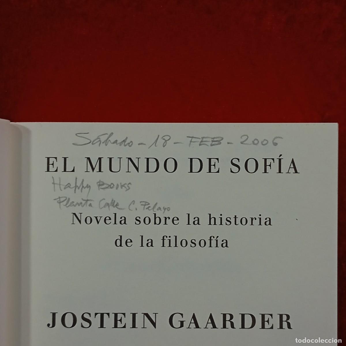 Libros de segunda mano: EL MUNDO DE SOF&Iacute;A - JOSTEIN GAARDER - SIRUELA - BIBLIOTECA GAARDER / 1.058 - Foto 6